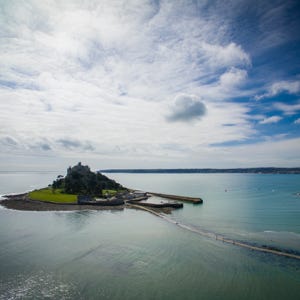 St Michaels mount National Trust with causeway access at low tide,and ferry at high tide,out and about holiday rental in Cornwall, St Ives, Carbis Bay